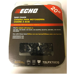 Echo Genuine 72LPX70CQ 20″ Saw Chain Loop 